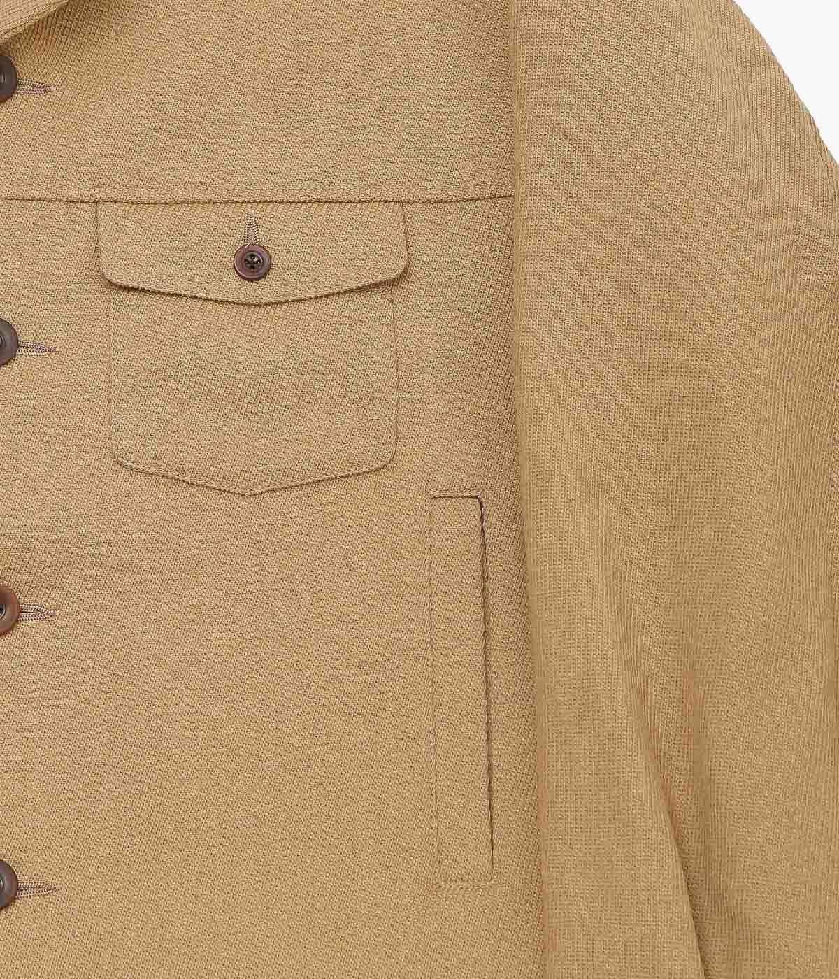 GORSCH ''VINTAGE HERRINGBONE WOOL CROPPED JACKET'' (CAMEL)