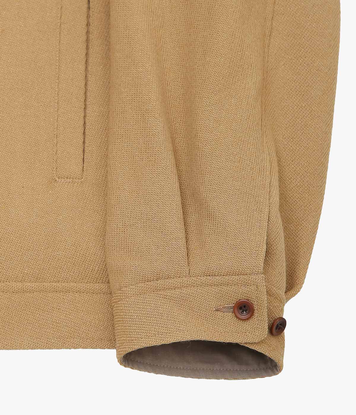 GORSCH ''VINTAGE HERRINGBONE WOOL CROPPED JACKET'' (CAMEL)