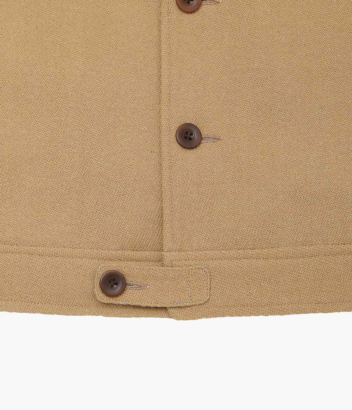 GORSCH ''VINTAGE HERRINGBONE WOOL CROPPED JACKET'' (CAMEL)