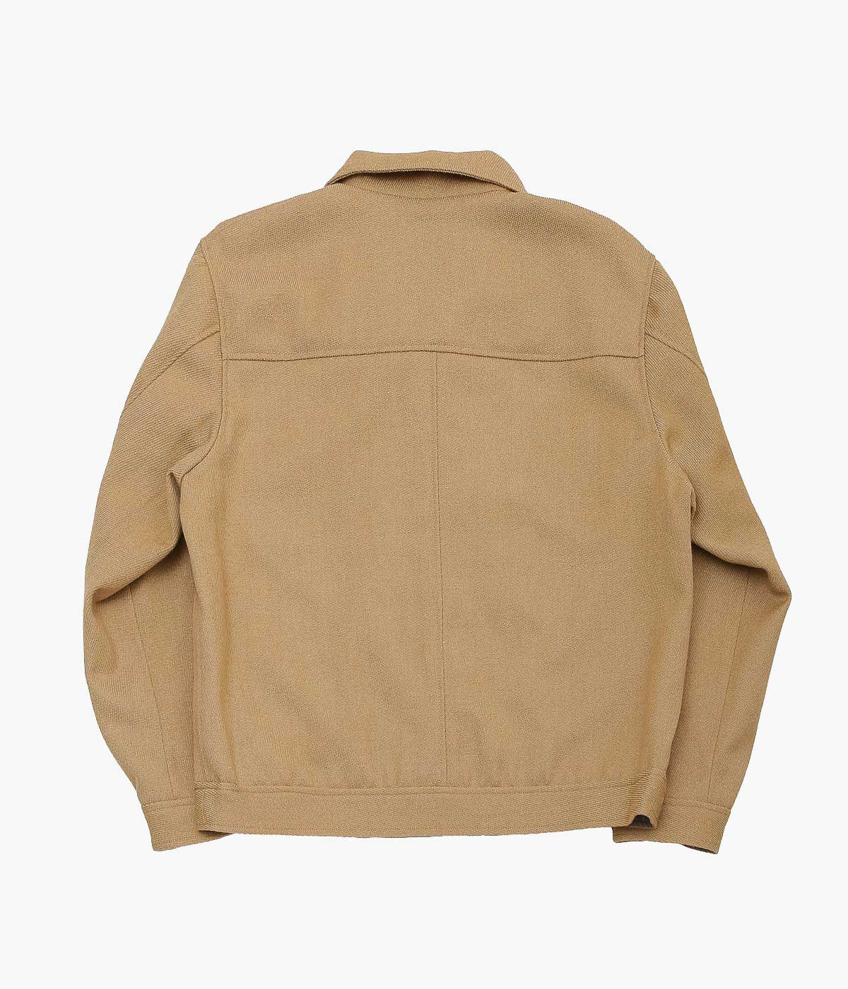 GORSCH ''VINTAGE HERRINGBONE WOOL CROPPED JACKET'' (CAMEL)