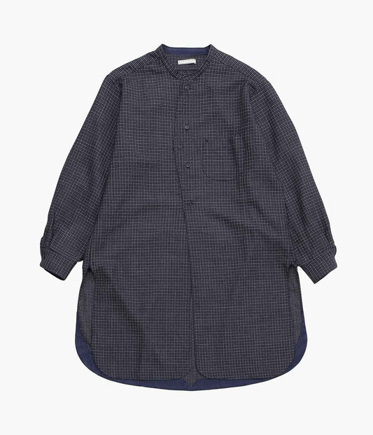 GORSCH ''VINTAGE WOOL CHECK SHIRT COAT'' (NAVY CHECK)