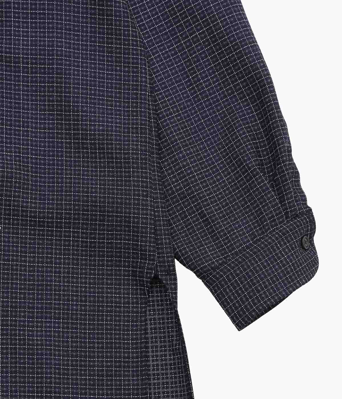 GORSCH ''VINTAGE WOOL CHECK SHIRT COAT'' (NAVY CHECK)