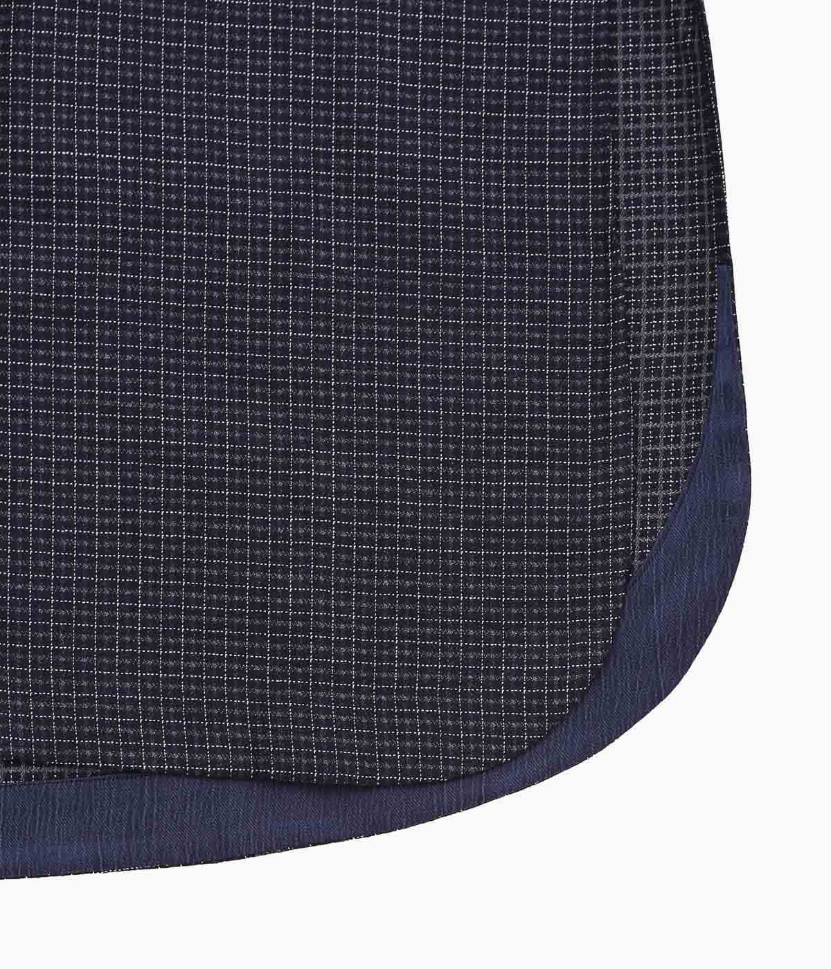 GORSCH ''VINTAGE WOOL CHECK SHIRT COAT'' (NAVY CHECK)