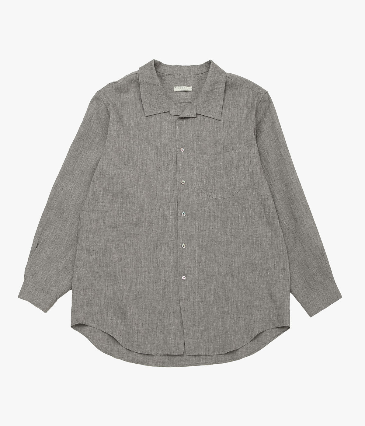 GORSCH ''YAK MIXED L/C BREATH COLLAR SHIRT'' (DARK GREY)
