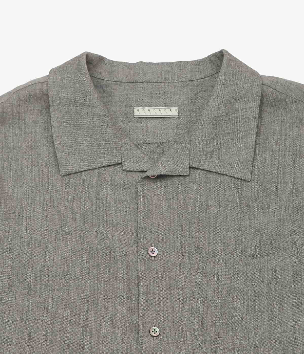 GORSCH ''YAK MIXED L/C BREATH COLLAR SHIRT'' (DARK GREY)