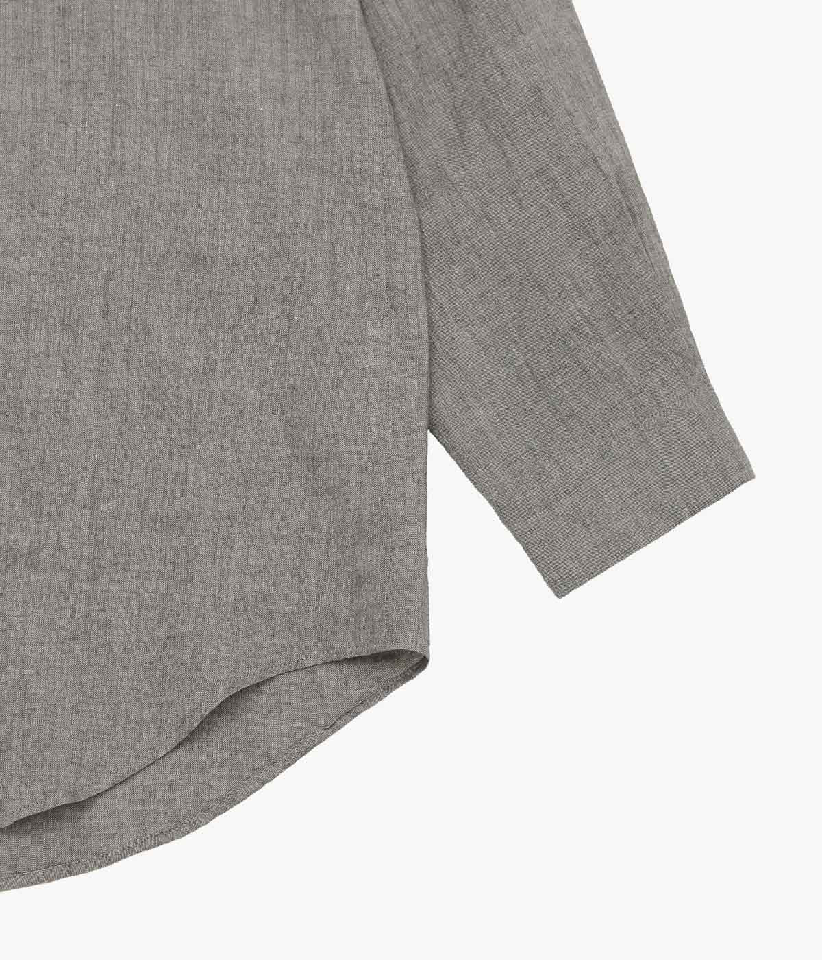 GORSCH ''YAK MIXED L/C BREATH COLLAR SHIRT'' (DARK GREY)