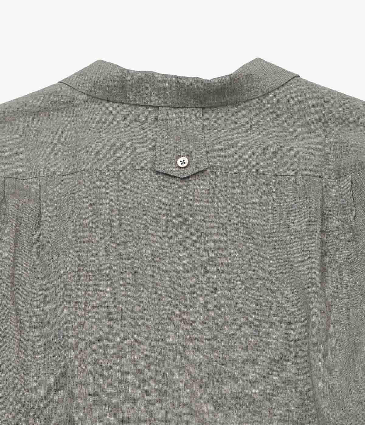 GORSCH ''YAK MIXED L/C BREATH COLLAR SHIRT'' (DARK GREY)