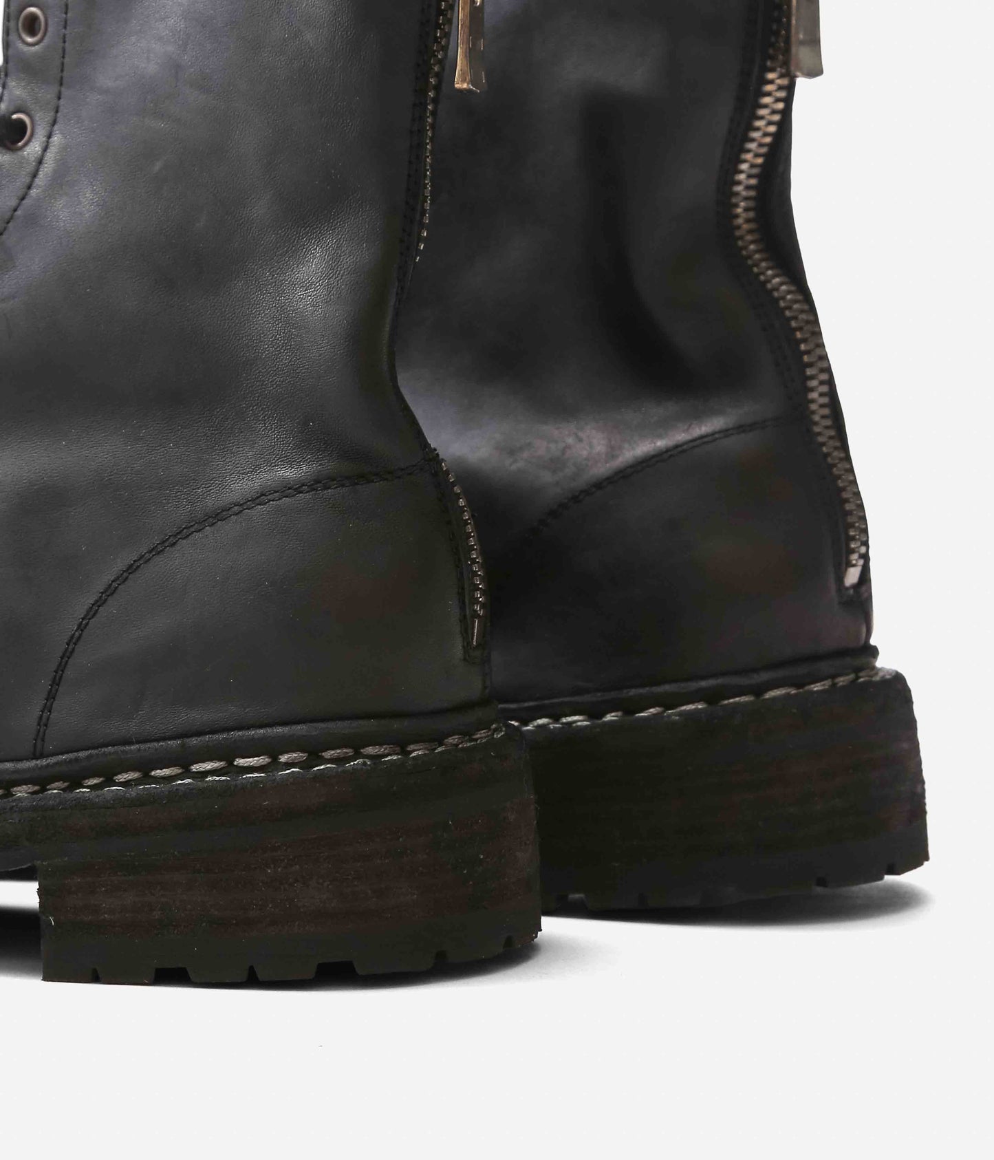 GUIDI ''【5212BZV】LACED UP BACK ZIP BOOT HORSE FULL GRAIN'' (BLKT)