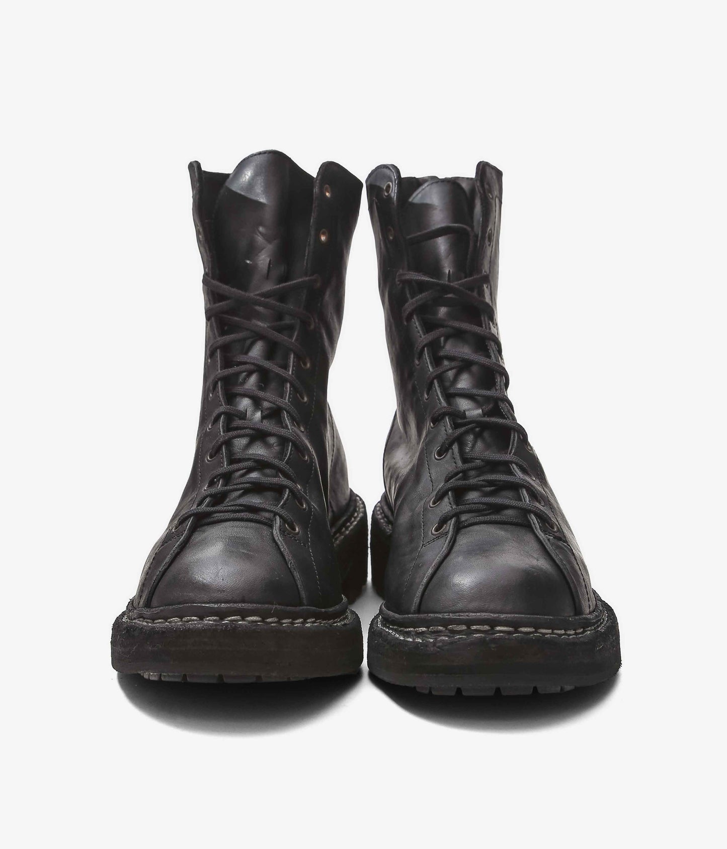 GUIDI ''【5212BZV】LACED UP BACK ZIP BOOT HORSE FULL GRAIN'' (BLKT)