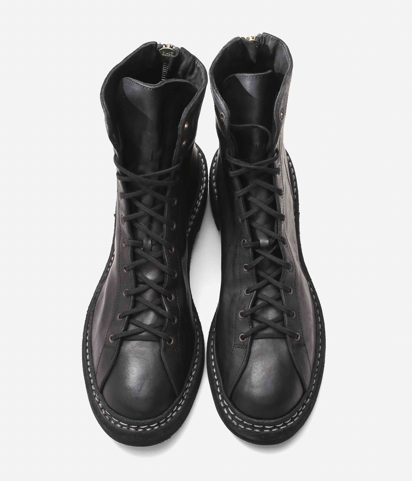 GUIDI ''【5212BZV】LACED UP BACK ZIP BOOT HORSE FULL GRAIN'' (BLKT)