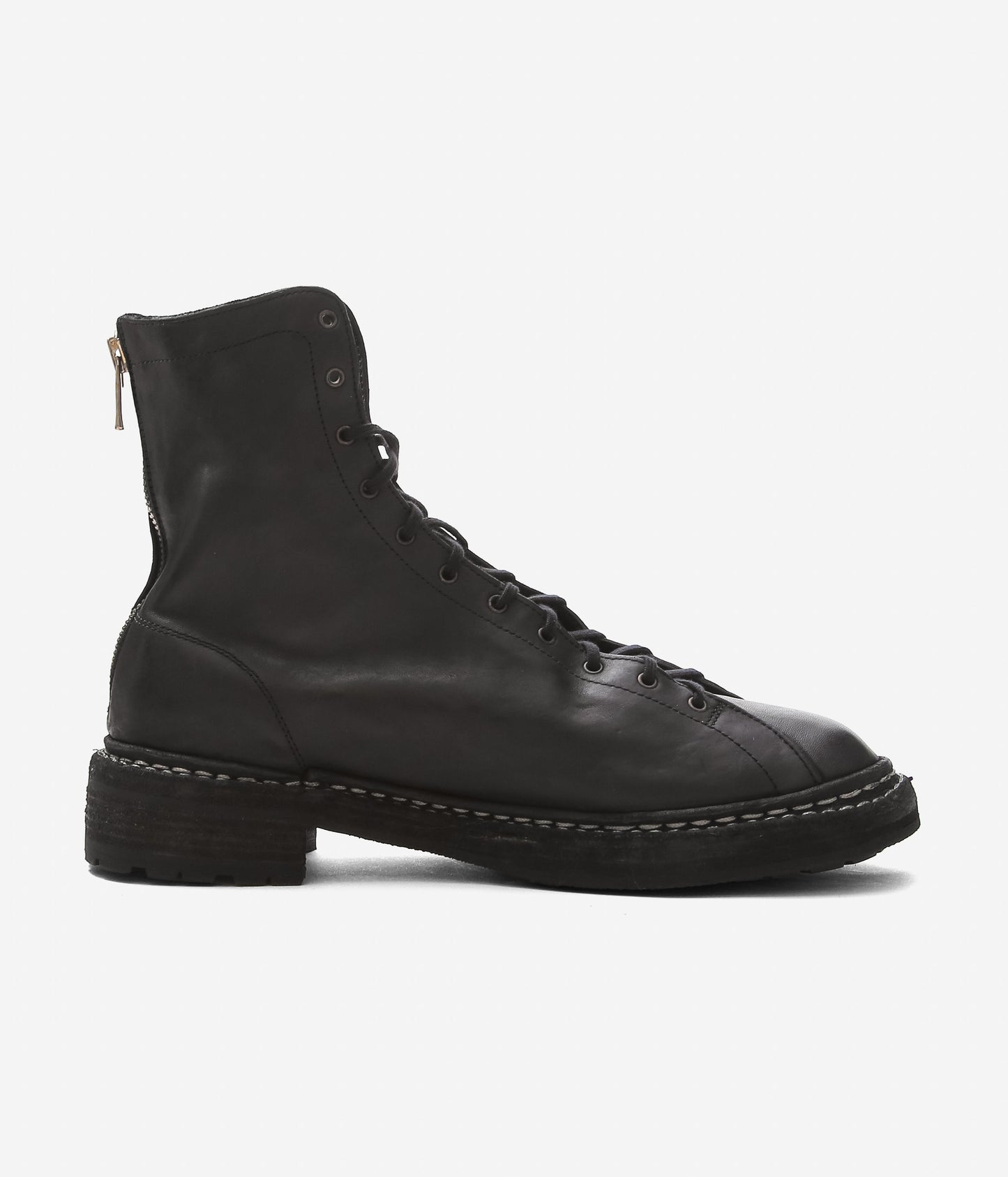 GUIDI ''【5212BZV】LACED UP BACK ZIP BOOT HORSE FULL GRAIN'' (BLKT)