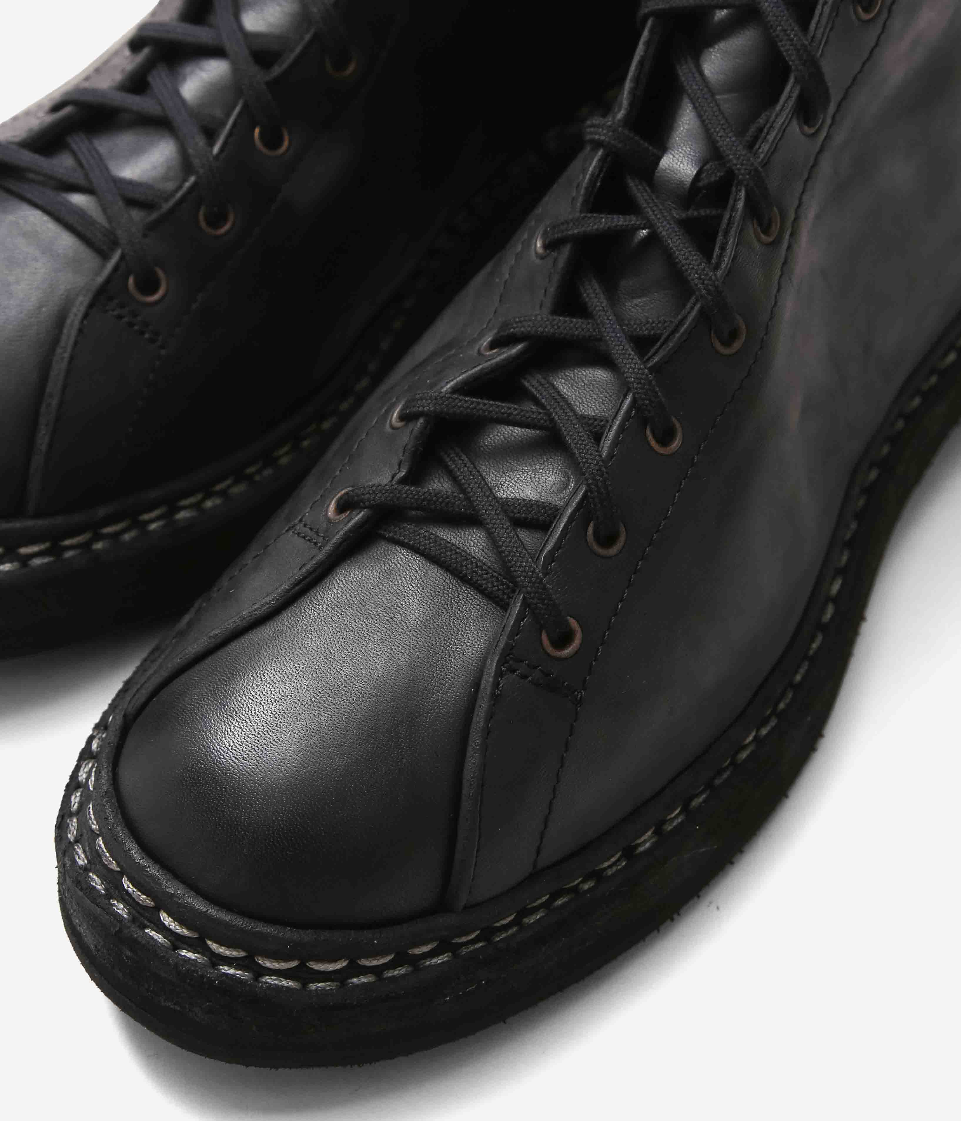 GUIDI ''【5212BZV】LACED UP BACK ZIP BOOT HORSE FULL GRAIN'' (BLKT