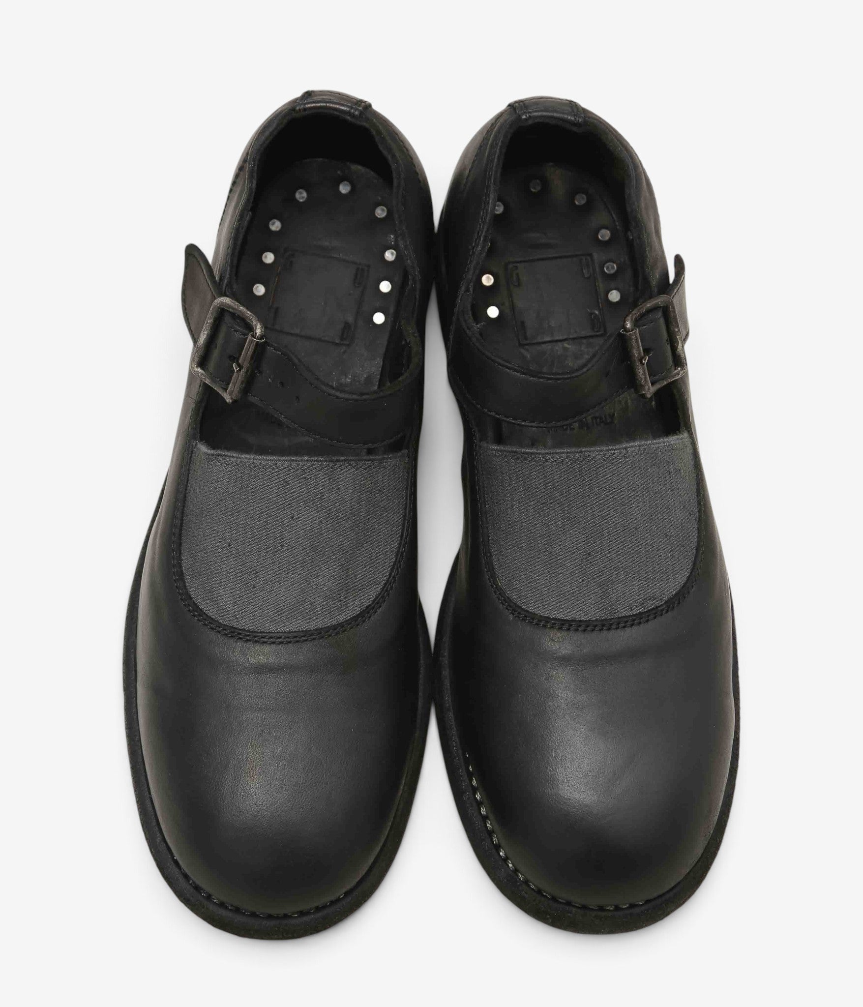 GUIDI ''【992EF】MARY JANE ELASTIC SOFT HORSE FULL GRAIN'' (BLKT