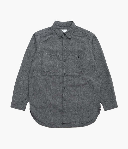 HERILL ''BLACKCHAMBRAY WORKSHIRT'' (BLACK)