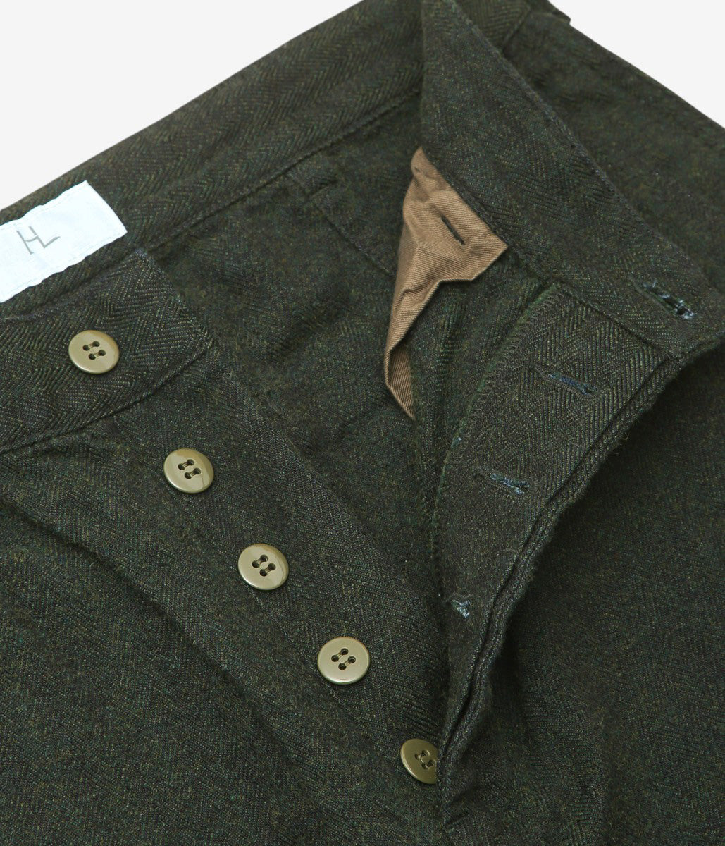 HERILL ''C/W INDIGOHERRINGBONE USMC HBT PANTS'' (OLIVE)