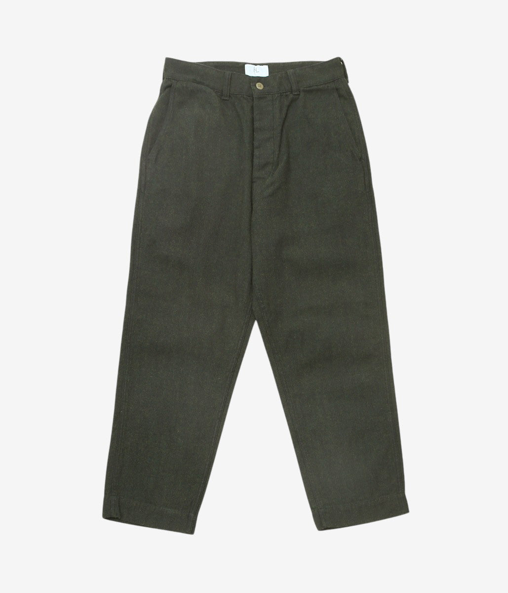 HERILL ''C/W INDIGOHERRINGBONE USMC HBT PANTS'' (OLIVE)