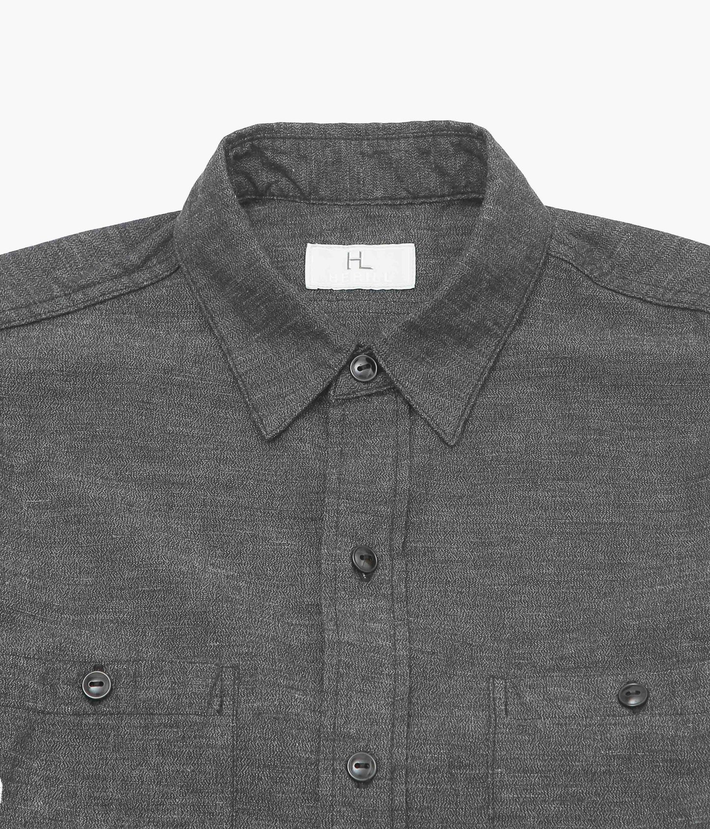HERILL ''CHAMBRAY WORKSHIRT'' (BLACK)