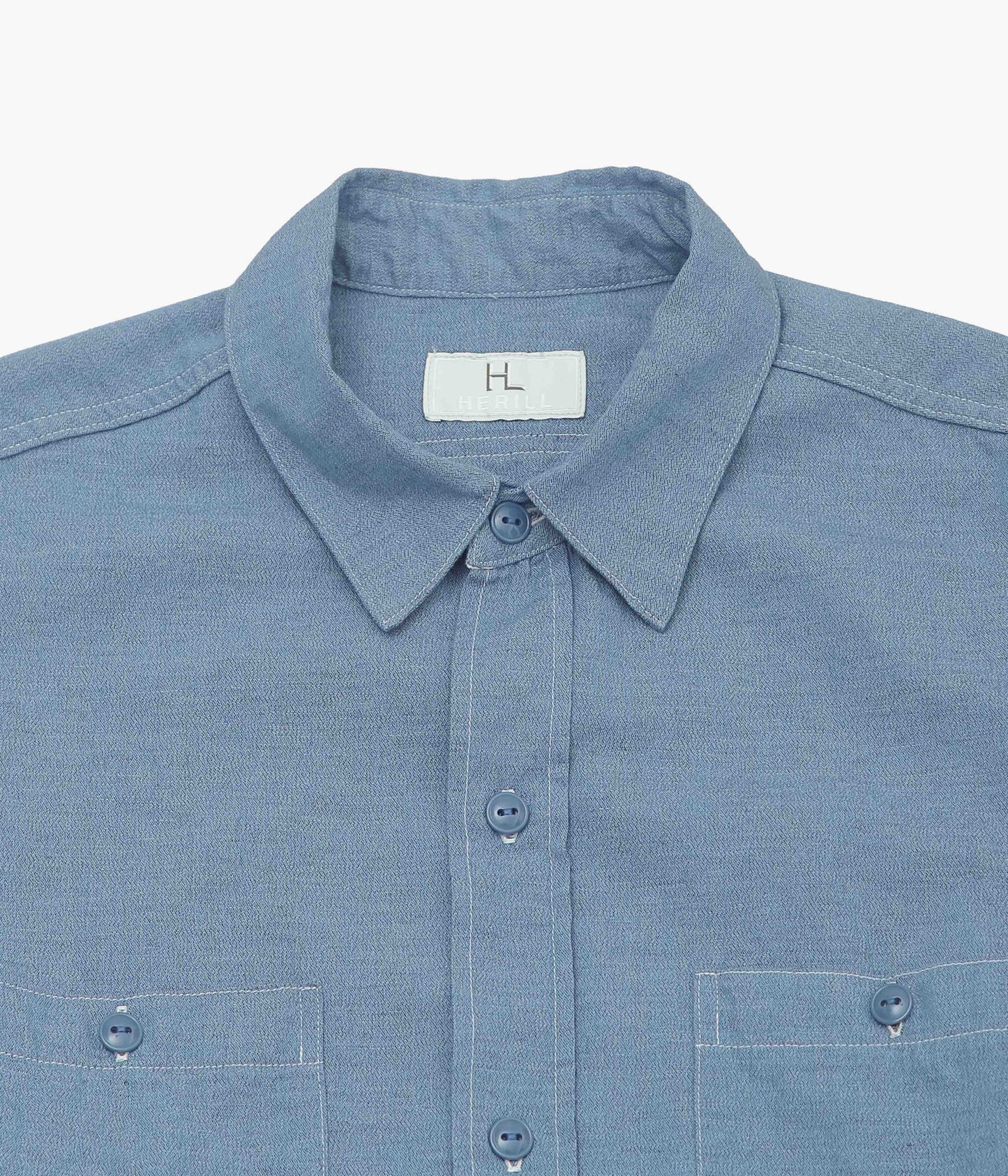 HERILL ''CHAMBRAY WORKSHIRT'' (INDIGO)