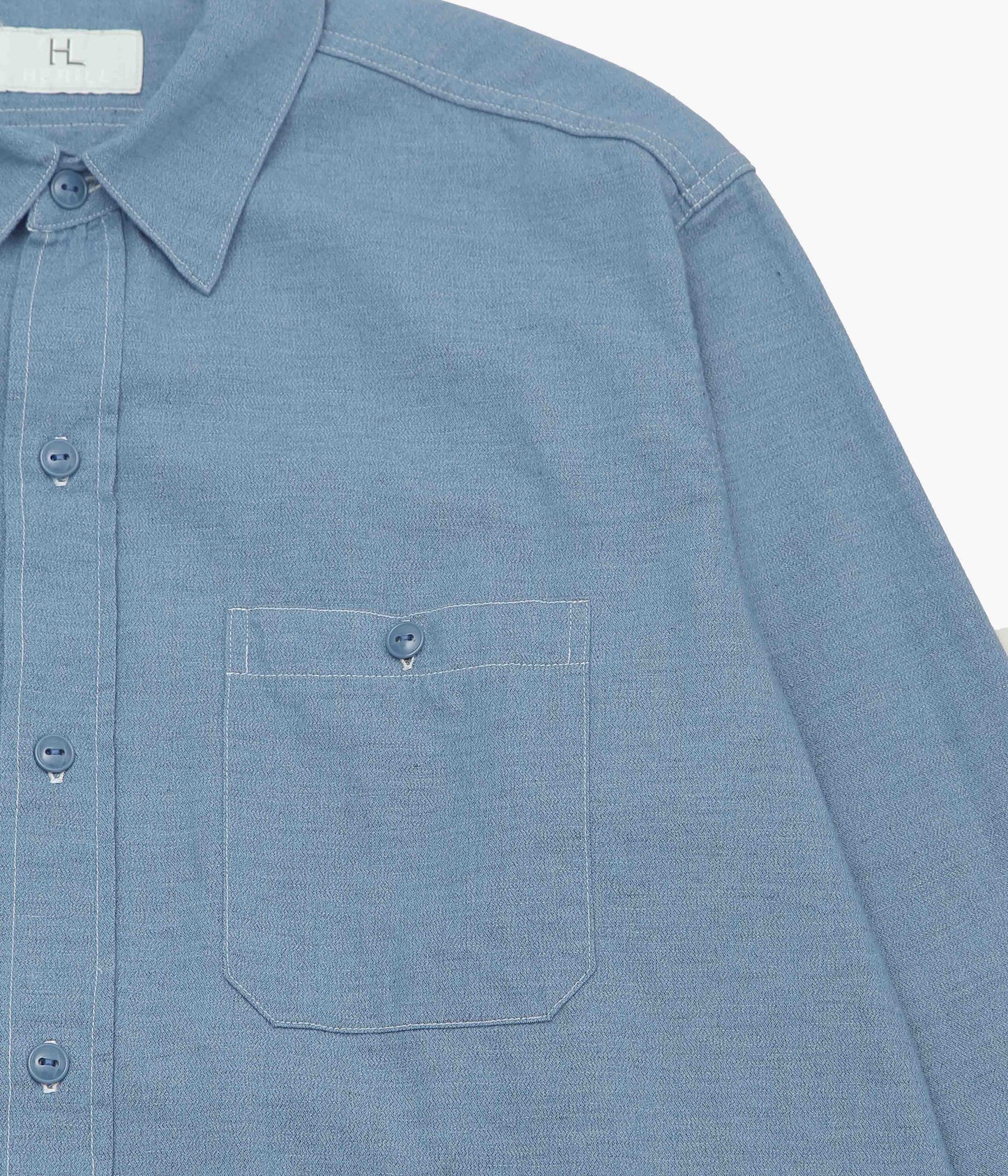 HERILL ''CHAMBRAY WORKSHIRT'' (INDIGO)