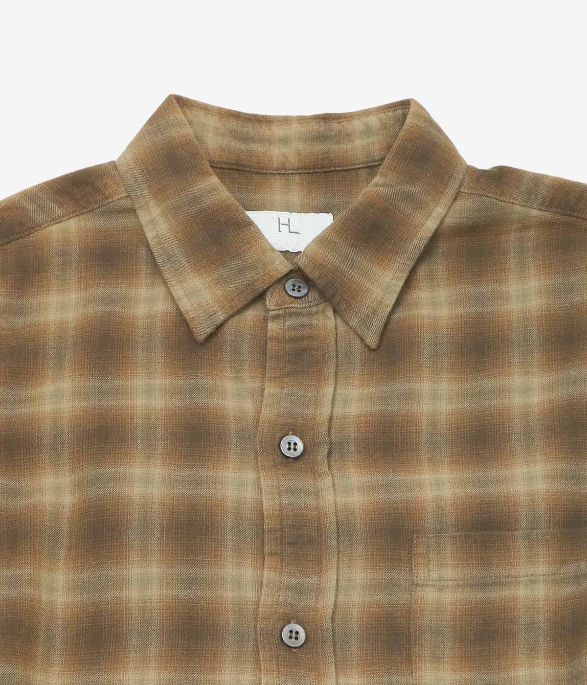 HERILL ''CHECK WORKSHIRT'' (BROWN)