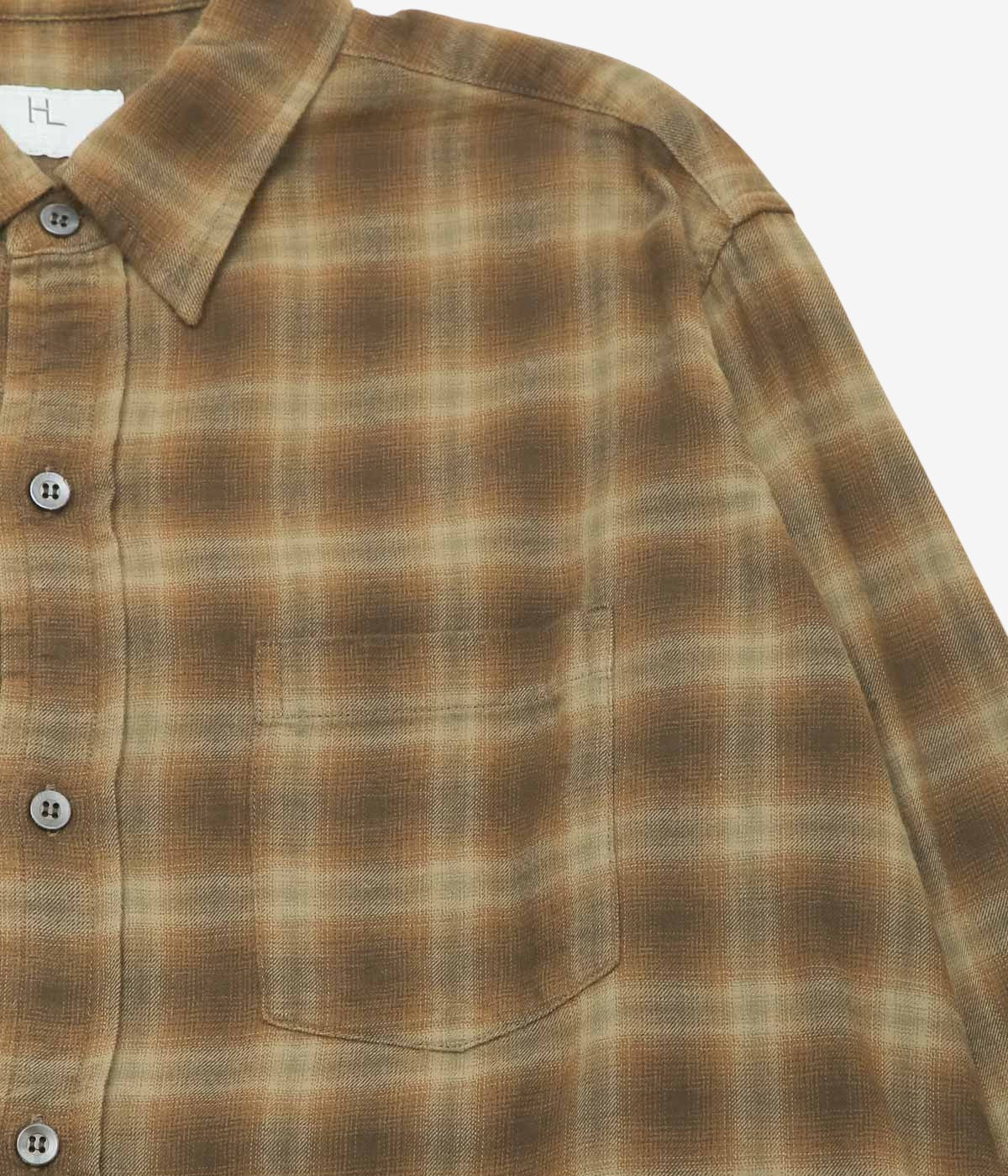HERILL ''CHECK WORKSHIRT'' (BROWN)