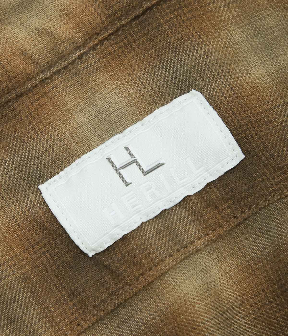 HERILL ''CHECK WORKSHIRT'' (BROWN)