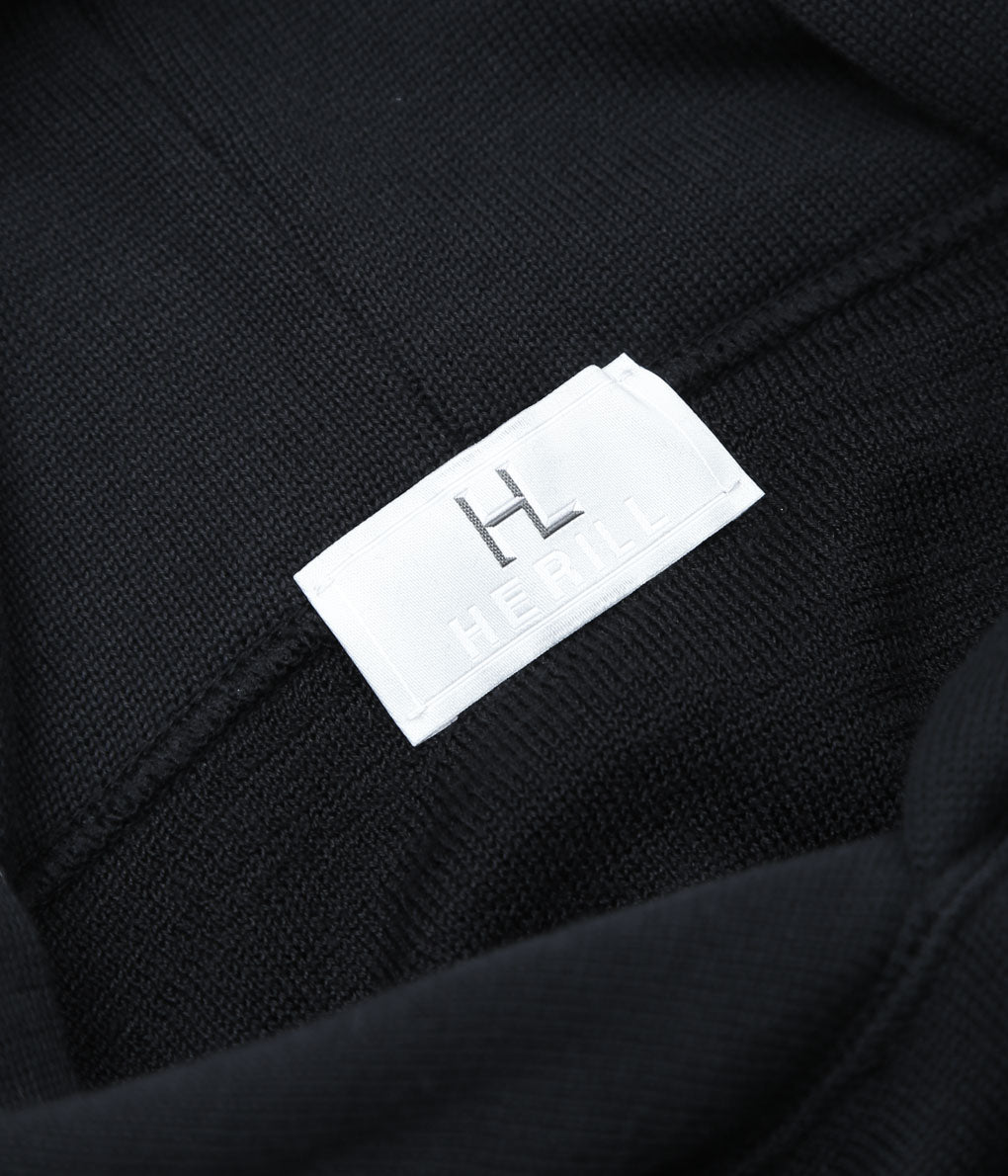 HERILL ''COTTON / SILK HOODED'' (BLACK)