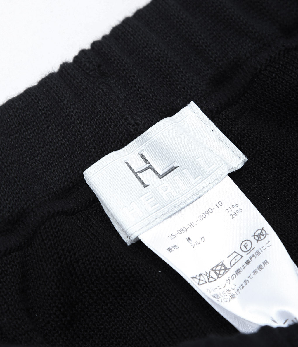 HERILL ''COTTON / SILK SWEATPANTS'' (BLACK)