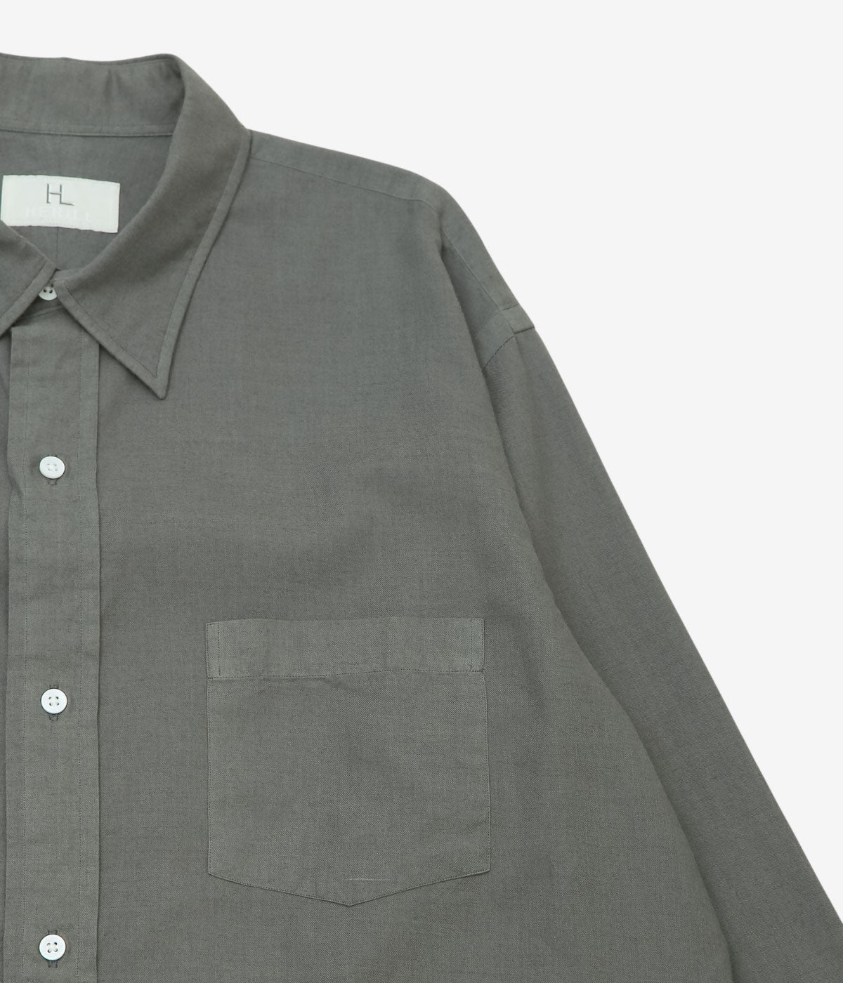 HERILL ''COTTONCASHMERE SHIRT'' (GRAY)