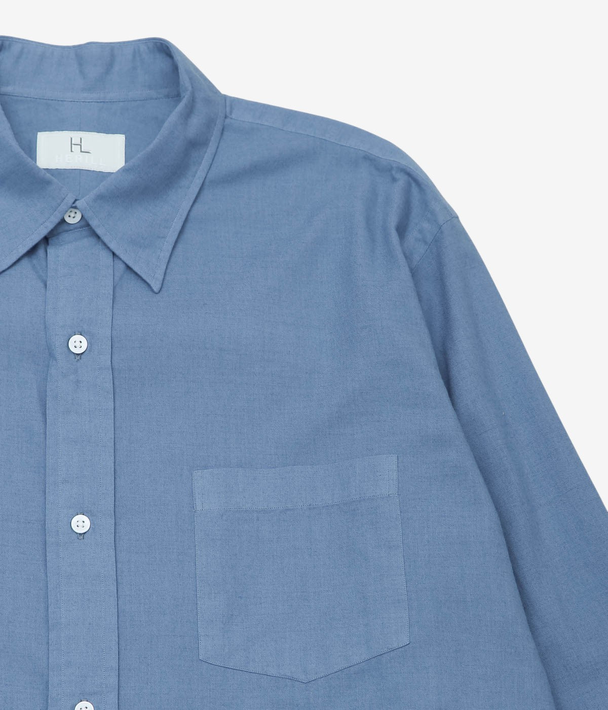 HERILL ''COTTONCASHMERE SHIRT'' (SAX)
