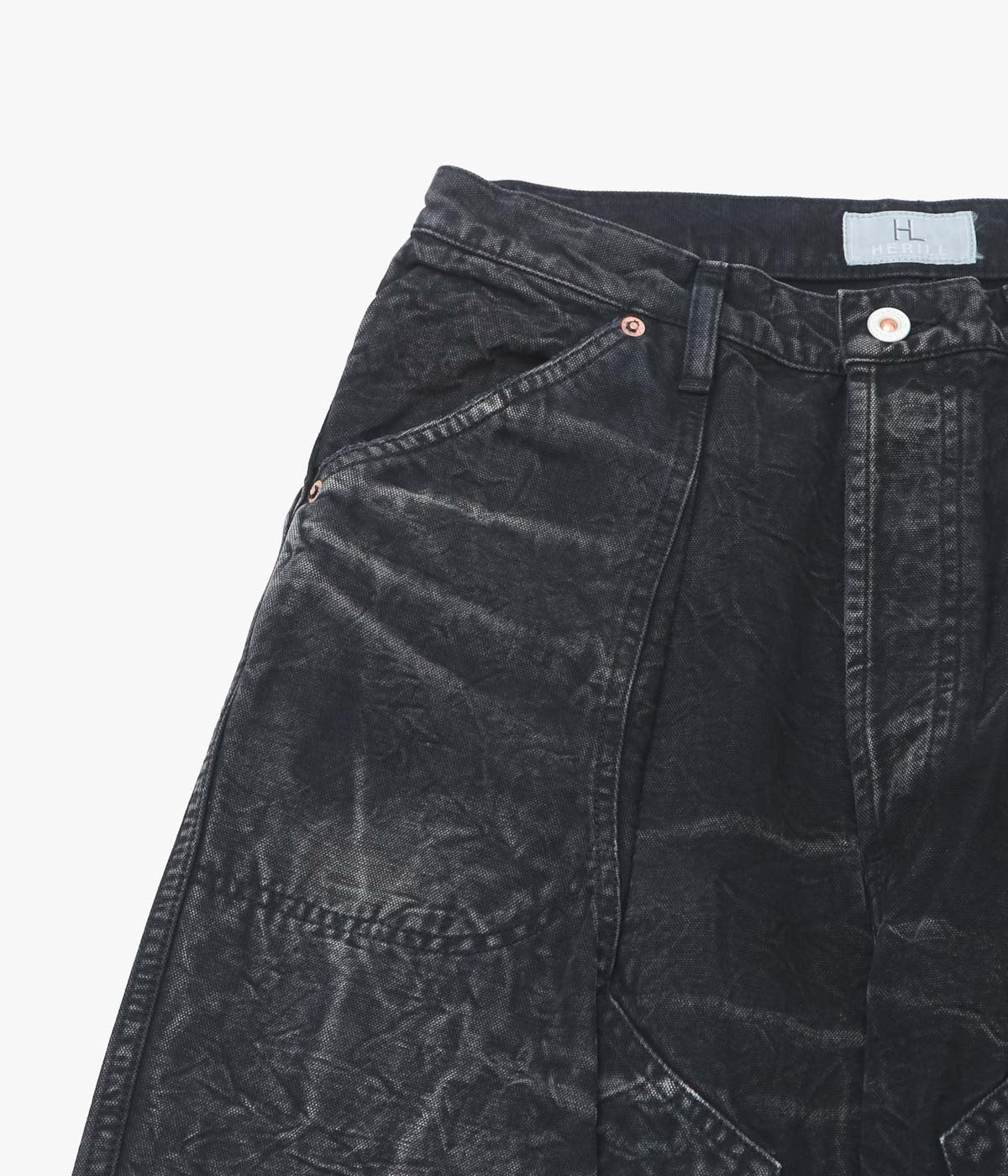 HERILL "DUCK PAINTER PANTS" (BLACK)