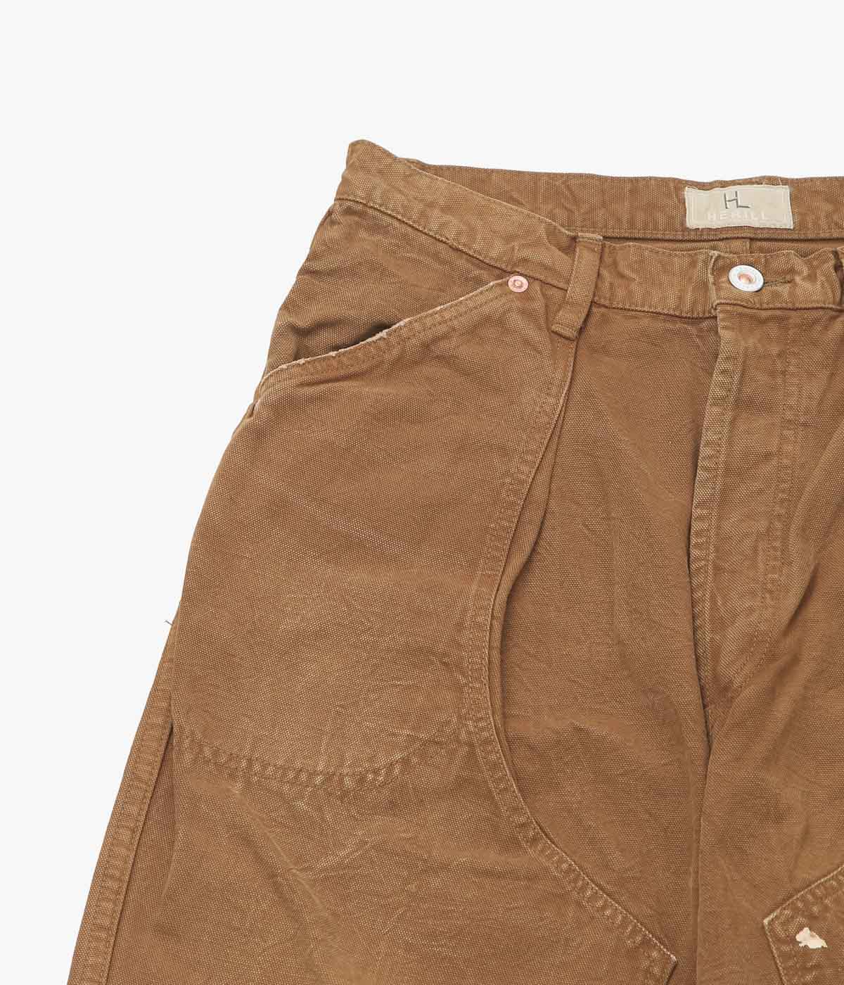 HERILL "DUCK PAINTER PANTS" (BROWN)
