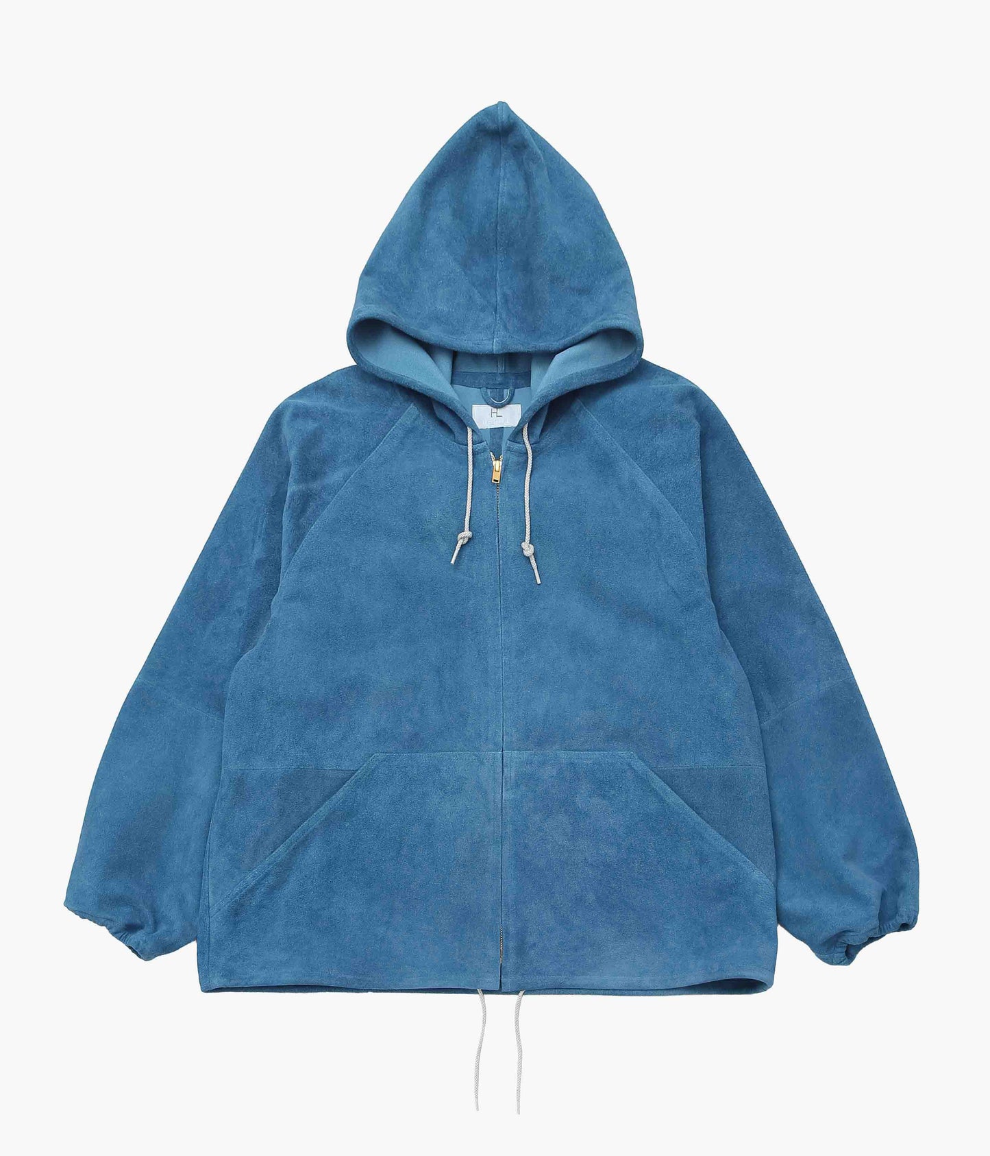 HERILL ''GOATSUEDE HOODED JACKET'' (FADED INDIGO)