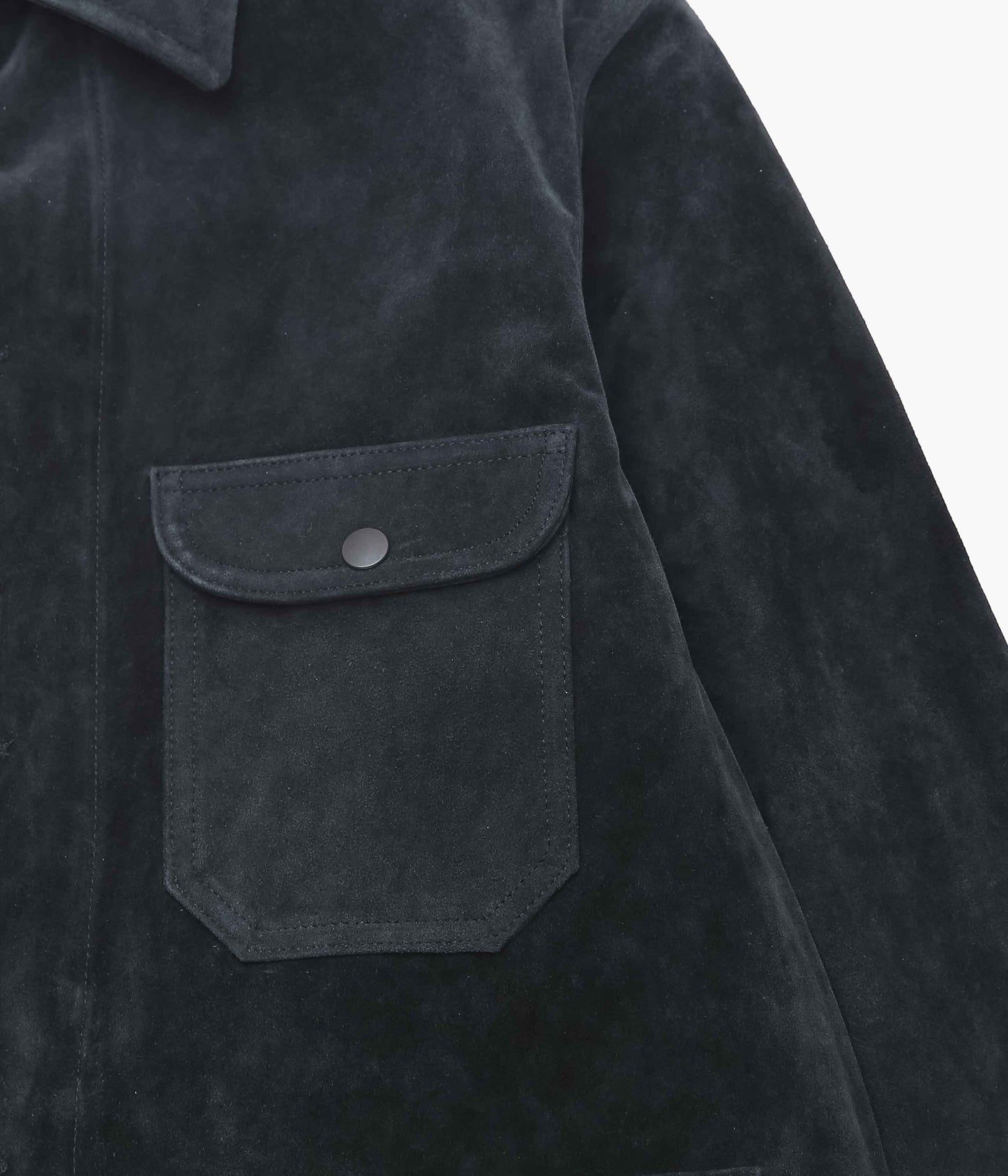 HERILL ''GOATSUEDE RAILROAD CHOREJACKET'' (FADED BLACK)