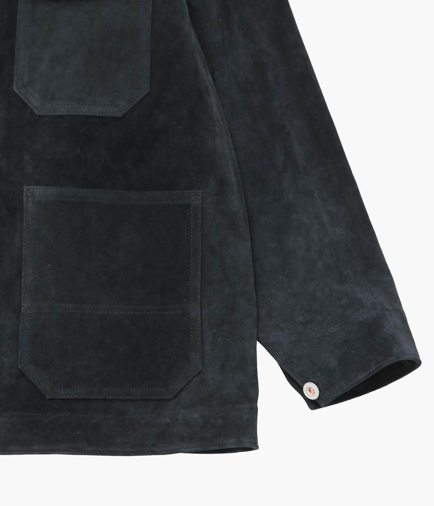 HERILL ''GOATSUEDE RAILROAD CHOREJACKET'' (FADED BLACK)