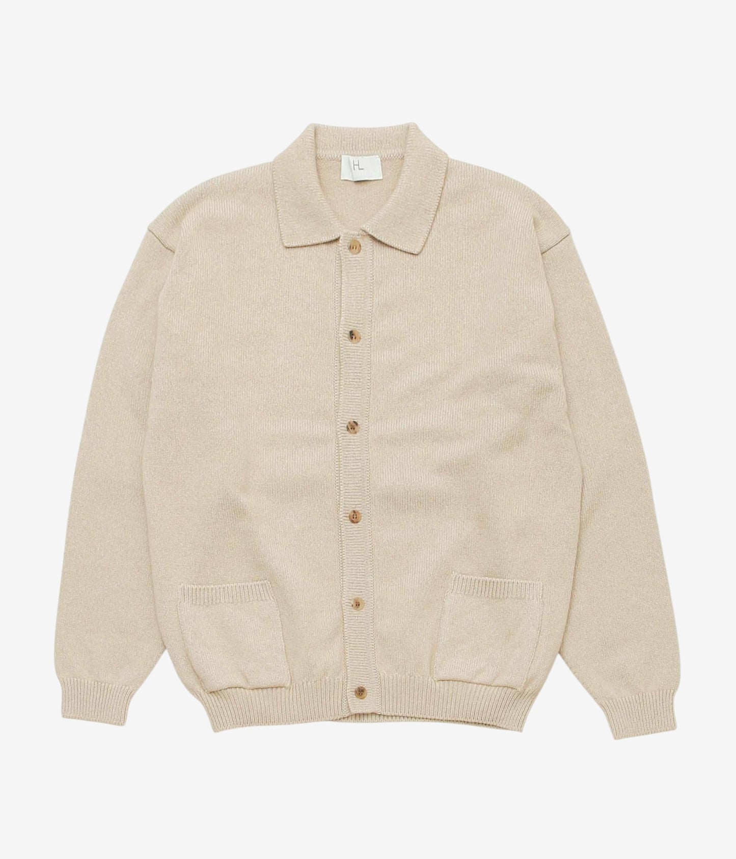 HERILL "GOLDEN SEAISLAND POLOCARDIGAN" (NATURAL)