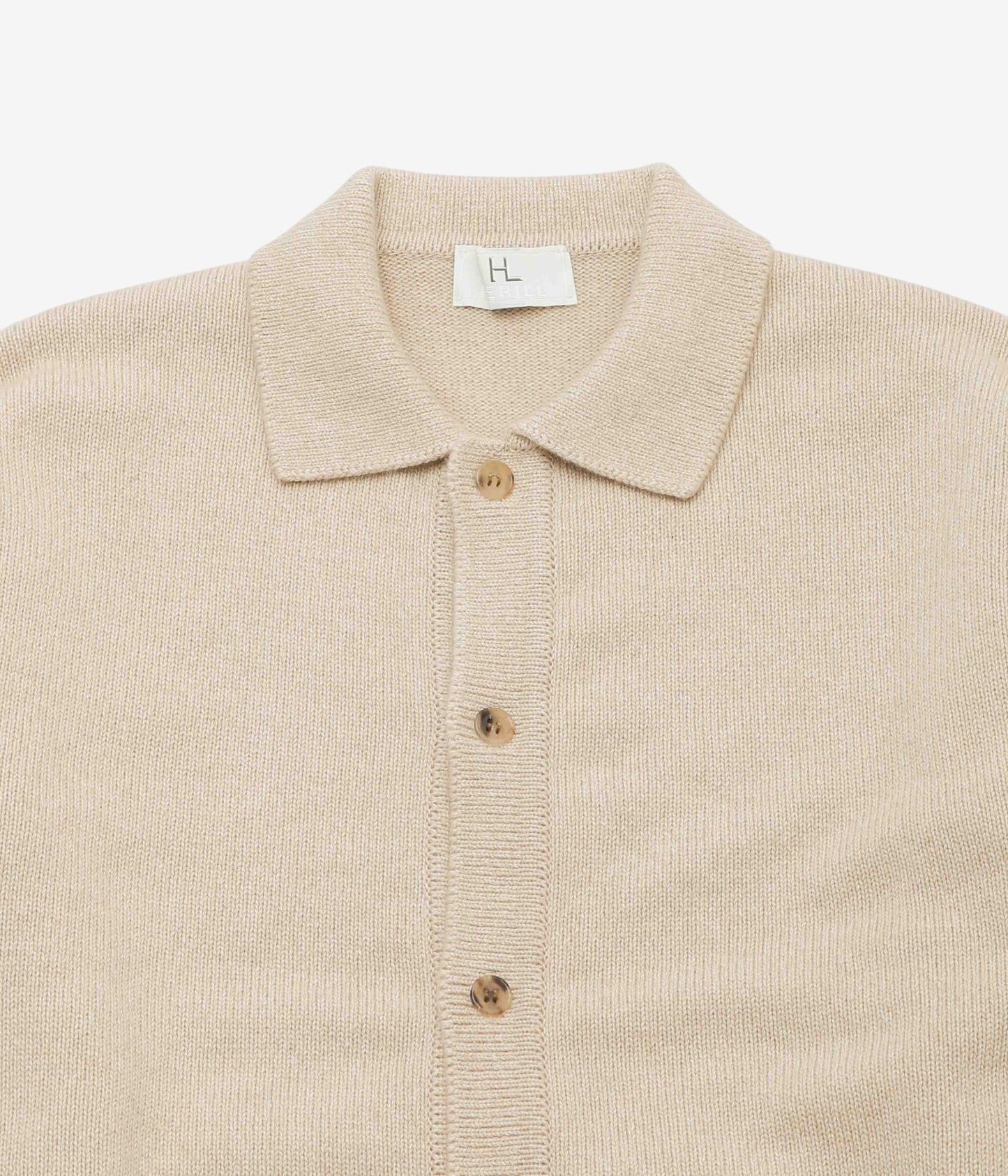 HERILL "GOLDEN SEAISLAND POLOCARDIGAN" (NATURAL)