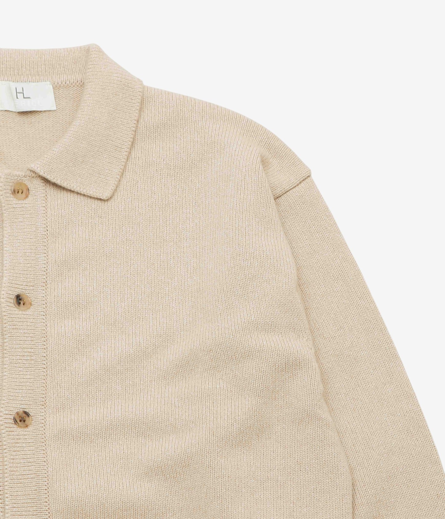 HERILL "GOLDEN SEAISLAND POLOCARDIGAN" (NATURAL)