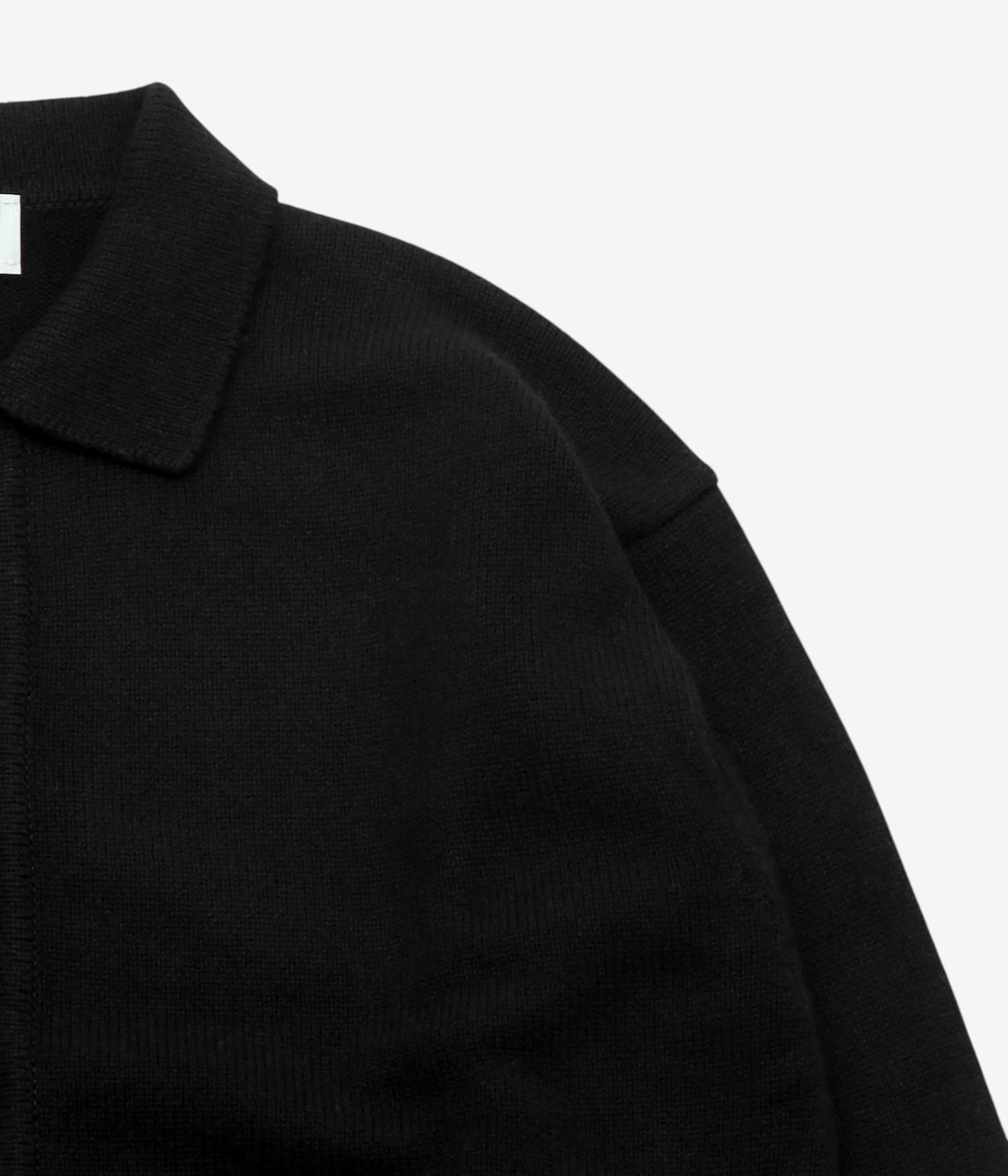HERILL "GOLDEN SEAISLAND POLO CARDIGAN" (BLACK)