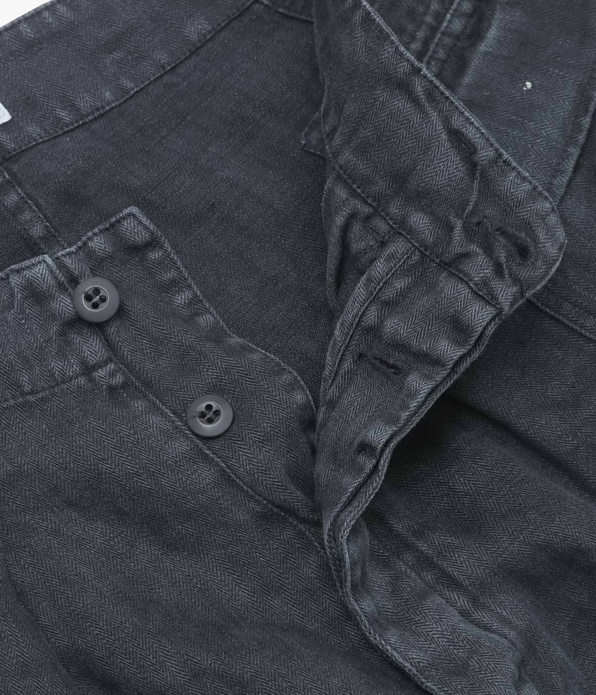 HERILL "HBT LINEN CARGOPANTS" (BLACK)