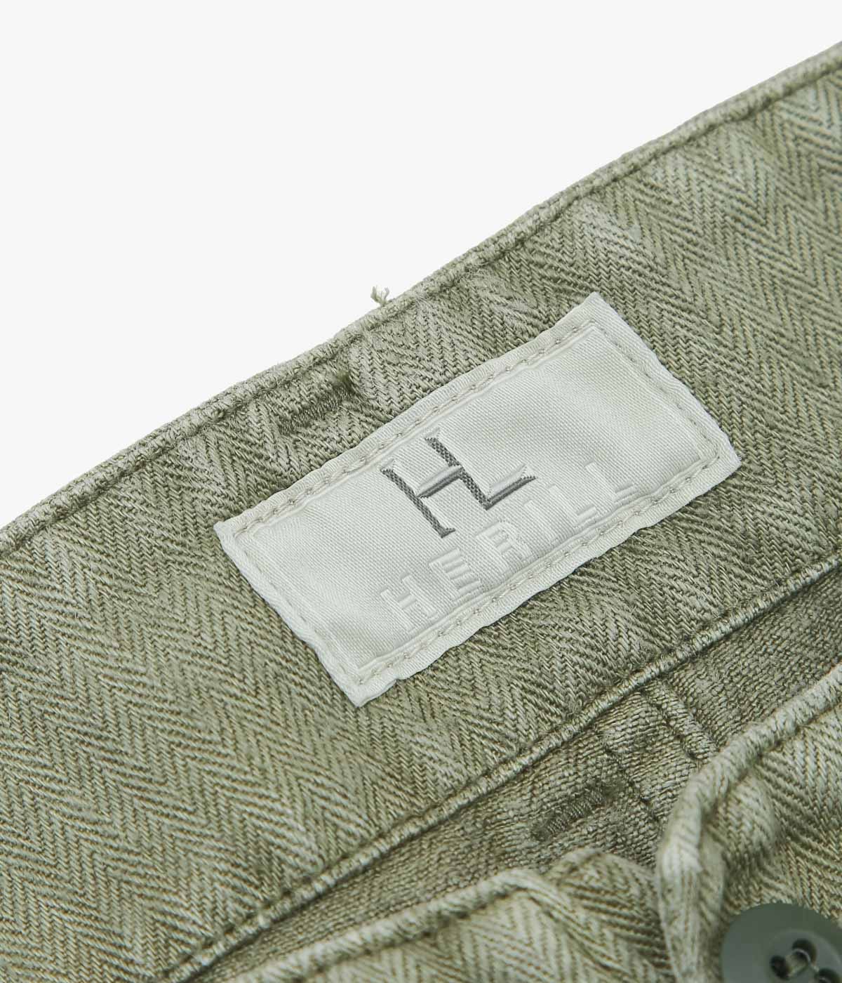 HERILL "HBT LINEN CARGOPANTS" (OLIVE DRAB)