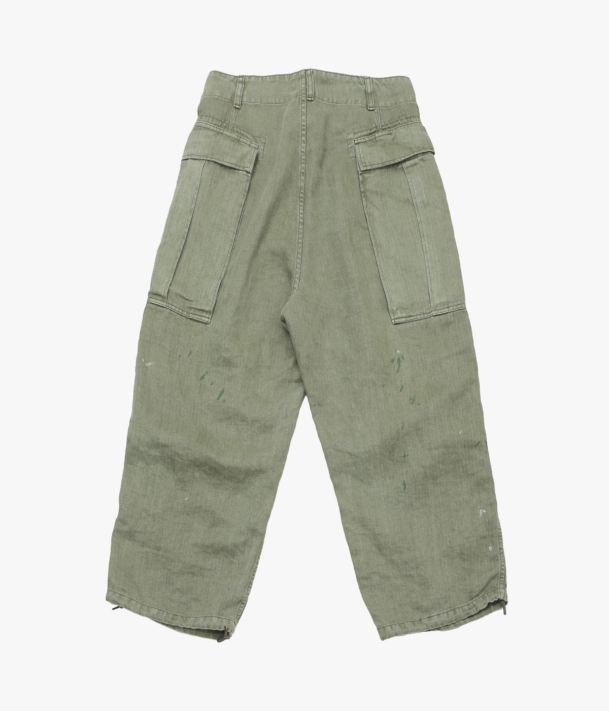 HERILL "HBT LINEN CARGOPANTS" (OLIVE DRAB)