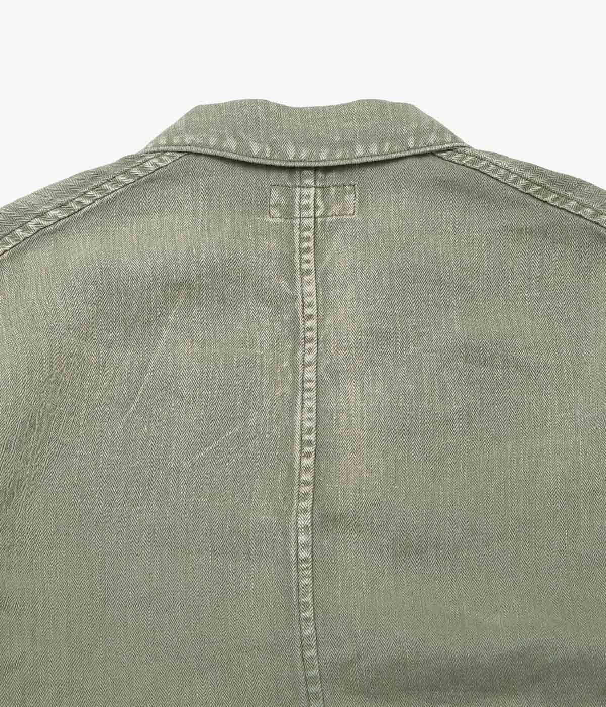 HERILL ''HBT LINEN WORKJACKET'' (OLIVE DRAB)