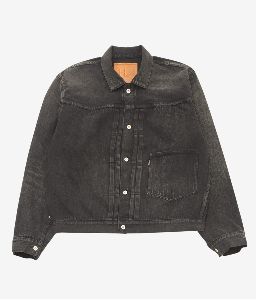 HERILL ''ISLANDDENIM XX JACKET'' (BLACKVINTAGEWORM)