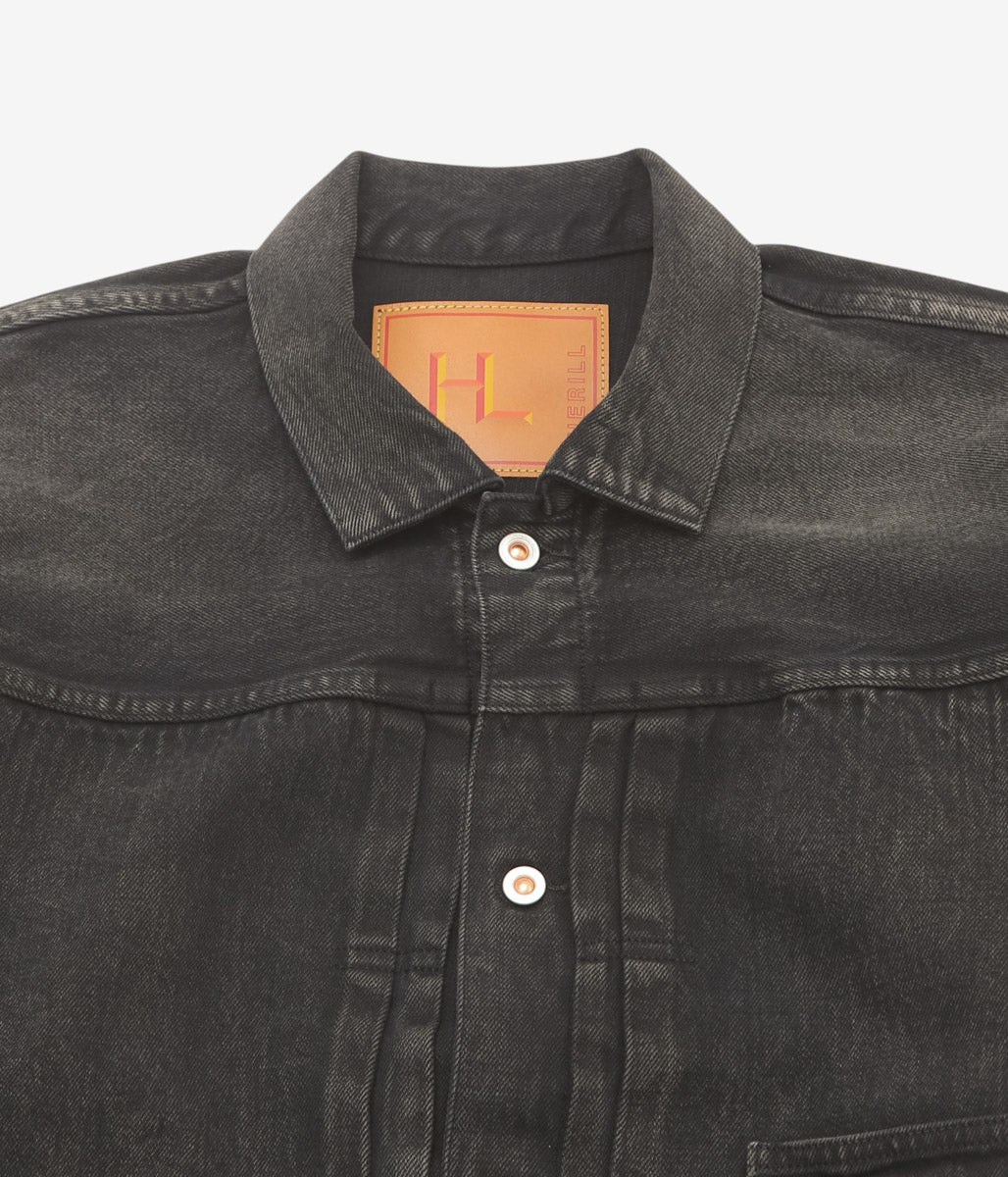 HERILL ''ISLANDDENIM XX JACKET'' (BLACKVINTAGEWORM)