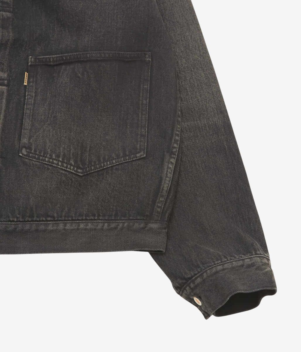 HERILL ''ISLANDDENIM XX JACKET'' (BLACKVINTAGEWORM)