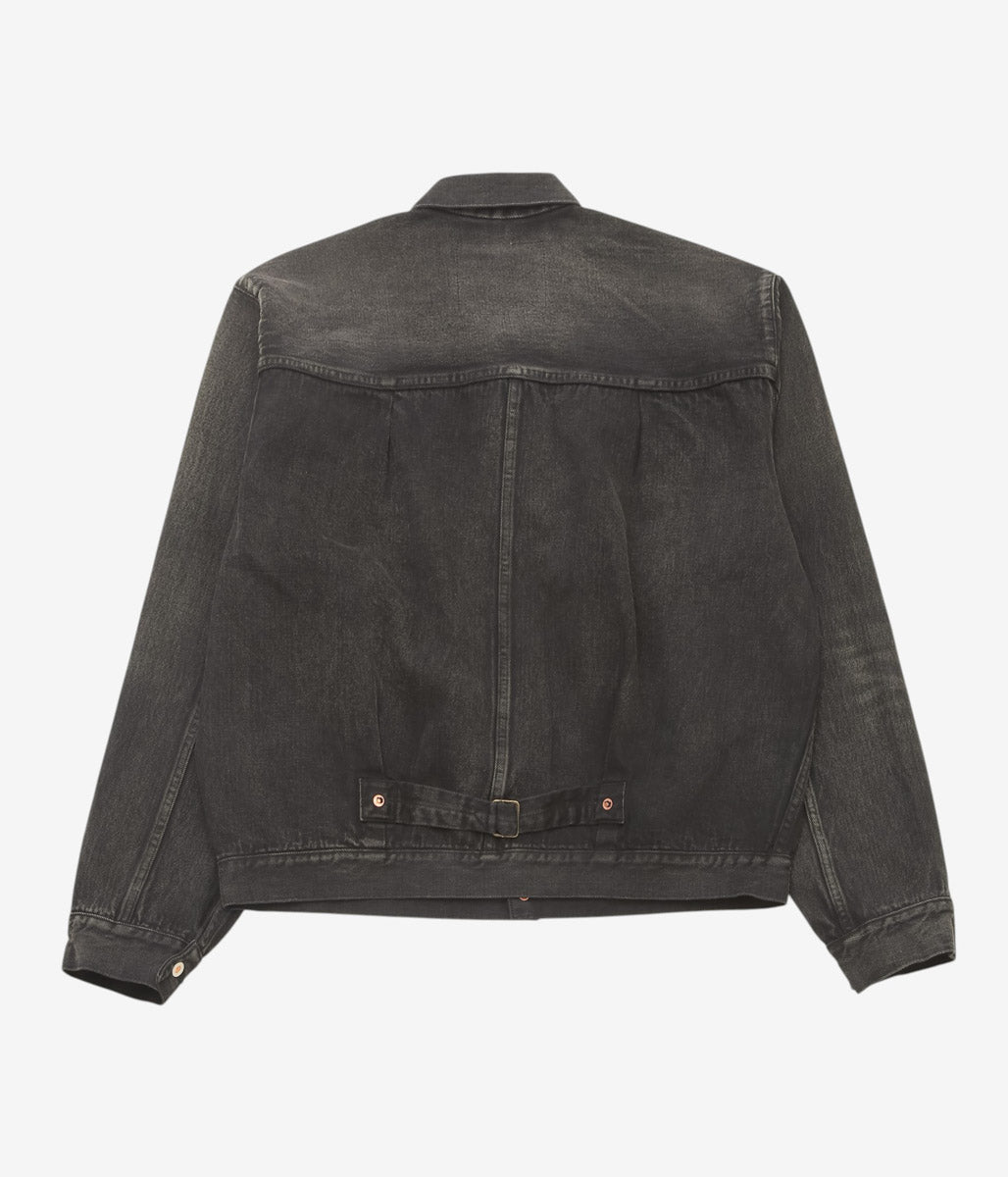 HERILL ''ISLANDDENIM XX JACKET'' (BLACKVINTAGEWORM)