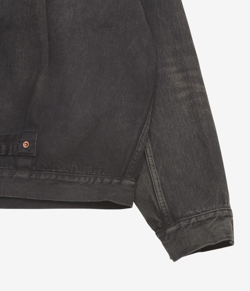 HERILL ''ISLANDDENIM XX JACKET'' (BLACKVINTAGEWORM)