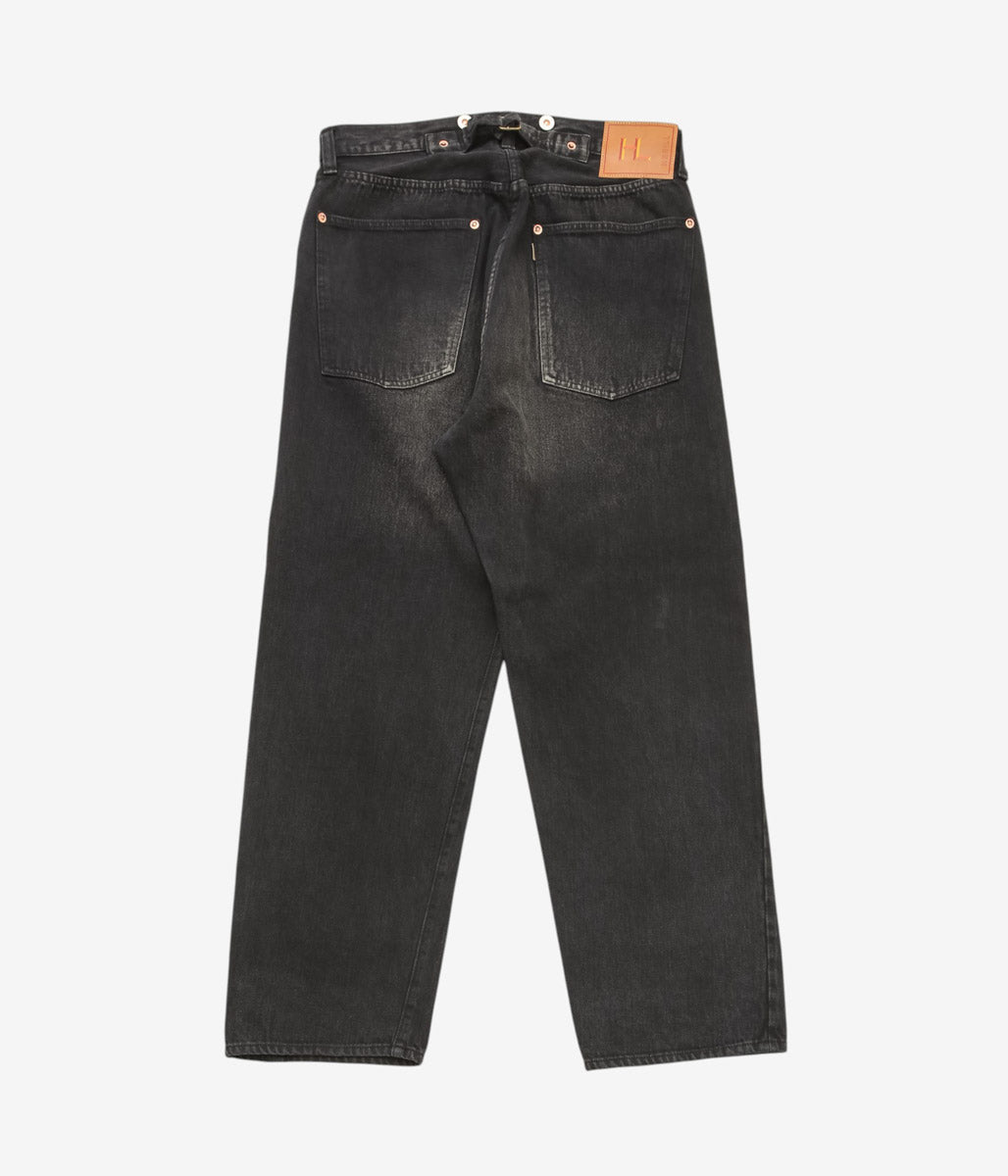HERILL ''ISLAND DENIM XX JEANS'' (BLACK VINTAGE WORM)