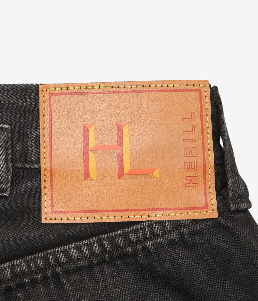 HERILL ''ISLAND DENIM XX JEANS'' (BLACK VINTAGE WORM)